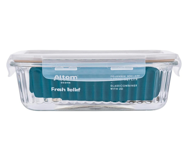 Altom Fresh Relief pojemnik z pok. prostokątny 1l 20x15x7cm taupe - 1580553 - zdjęcie 3